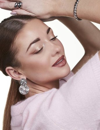 By Jolima Amalfi Earring - Silver - ONE SIZE