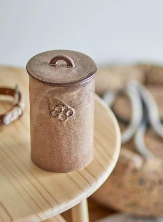 Bloomingville Buddy Oppbevaringskrukke, Brun - 22cm