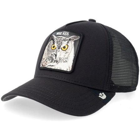 Goorin - Svart trucker Keps - Wise Ass Void Black A-frame Trucker @ Hatstore
