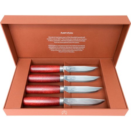 Morakniv Classic Biffkniv 4 stk. ' - 'Rød /stål