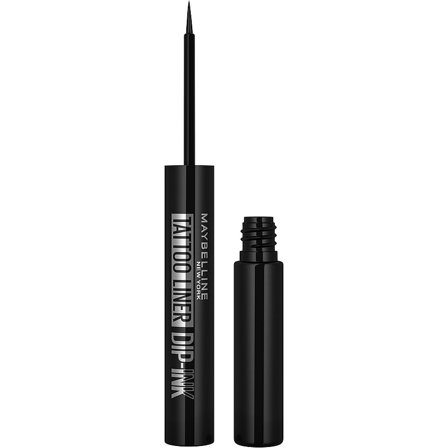 Maybelline New York Tattoo Liner Dip Ink Flydende Eyeliner 100 Black Track, Makeup, Øjne, Eyeliner