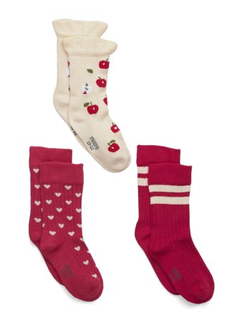 minipop Minipop Season Bamboo Socks 3 Pcs - Multi/patterned - 19/22