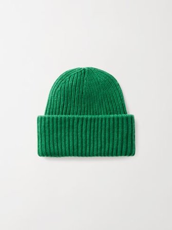 Soft Goat - Ribbed Beanie - Cashmere beanie - One Size - Rainforest