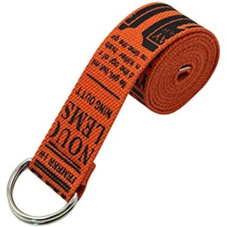 Canvas mesh dubbla D-ring rutig midjeband silver spänne långt bälte för kvinnor, män, tonåringar