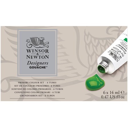 Winsor & Newton Designers Gouache Primary set 6x14 ml