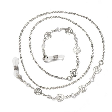 Slidstærk Brillekæde Snor Sølv