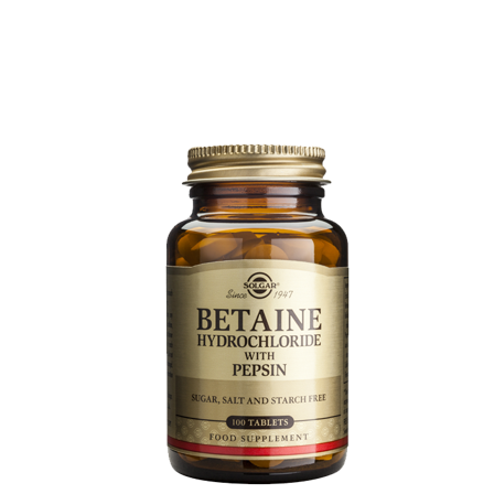Solgar Betain Hydrochloride 100 tabletter