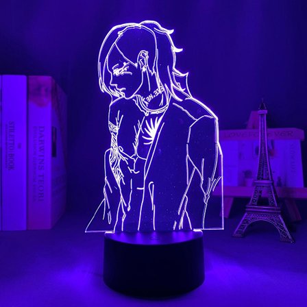Anime Tokyo Ghoul 3d-lampa Juuzou Suzuya för sovrumsdekor nattlampa cool födelsedagspresent Tokyo Ghoul LED-nattlampa JuuzouH