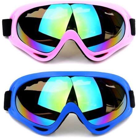 Moottoripyörälasit, Sukelluslasit, Lika-ATV-lasit Anti-UV-ajo Maastoajoneuvo Suojataktiset Lasit Miehille Naisille 2pakkaus