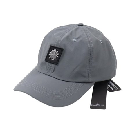 Stone Island Curved Peak Trucker Baseball Cap för Kvinnor och Män Sommarhatt Svart
