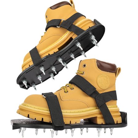 Epoxy Gulv Pigsko Fuldt Samlet Sprøjtebeton Pigsko med 3/4" Korte Pigge til Garagegulv Epoxy, Overlays, Dækmontering, 1 Par (Sort)