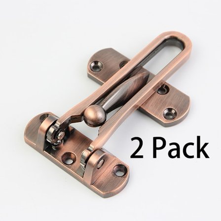 2-pack Dörrlåsgrepp för Hem Säkerhet (Röd) - Fram- och