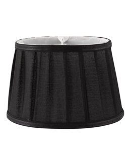 Lampskärm oval Emily Svart - 13,5x22x15 cm - Oriva
