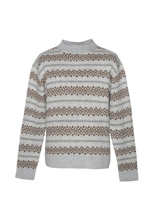 Hést Esben Isle Knit Herre - Grey Melange