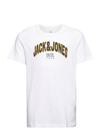 Jorcircle Tee Ss Crew Neck Fst Jnr T-shirt Hvid Jack & J S