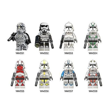 Star Wars Minifigures Storm Clone Soldier Assembled Building Block Toys.