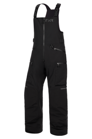 FXR Vertical MTX Lite Snow Bib Trousers 26 Black Ops M