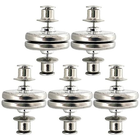 5 par sugekop magnetiske gardinholdere, aftagelige magnetiske tryklåse til gardiner