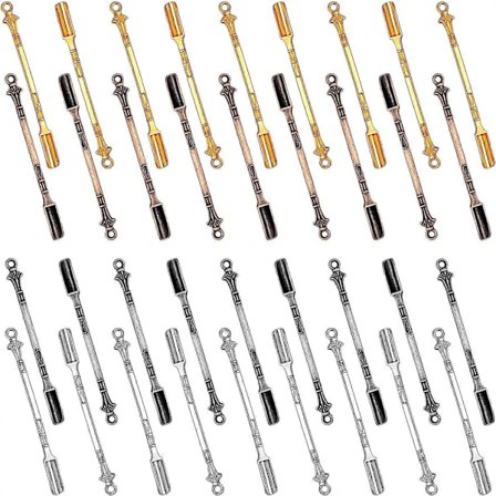 Ske Mini Skovl Medicin Ske Bordbestik Charm Vedhæng Halskæde Mini Skovl til Påfyldning af Hætteglas med Urter Hjemmeforsyning Halskæde Ske Guld Sølv