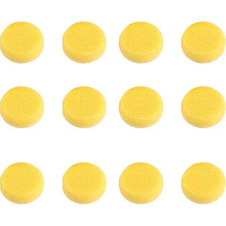 12 stk Runde Svampe Håndværkssvampe til Akvarel Keramik Maling