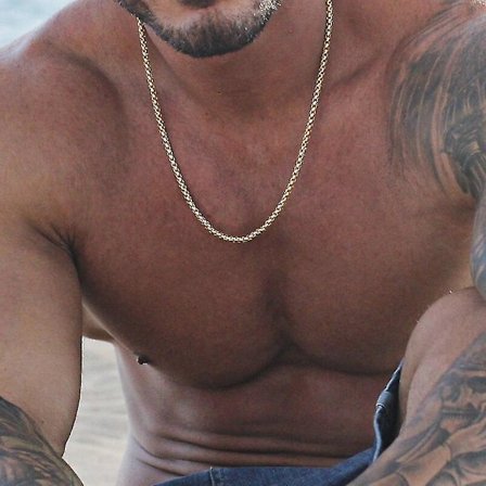 Stålkjede Halskjede Og Titan For Menn Enkelt Mote Smykke Gave - Størrelse 50cm