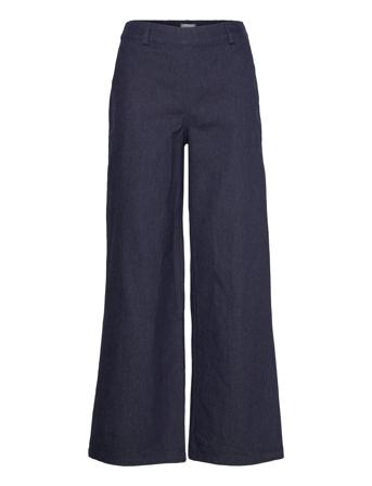 Objjune Wide Denim Pants E Div Navy Object