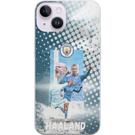 Kompatibelt Mobildeksel til Apple iPhone 14 Erling Haaland Manchester City Norge målmaskinen med 22 PL-mål brutalt avslut og unik fysikk som dominerer