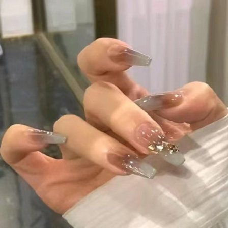 24st Fake Nails Long French Z594 Z594
