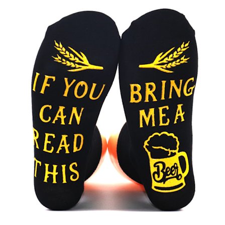 Ølsokker til menn, nattgave til menn med øl, bursdagsgaver