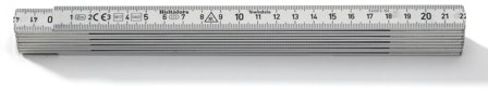 Hultafors A59 Måttstock 2 meter, av aluminium, Mätinstrument