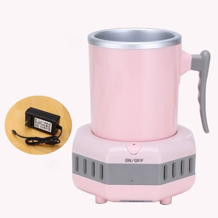 Bærbar hurtig kølekop til kontor og kollegium AC 220V CN-stik Pink