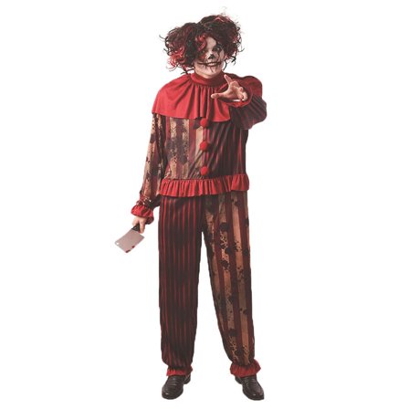 Blodig Klovnekostume Stribet