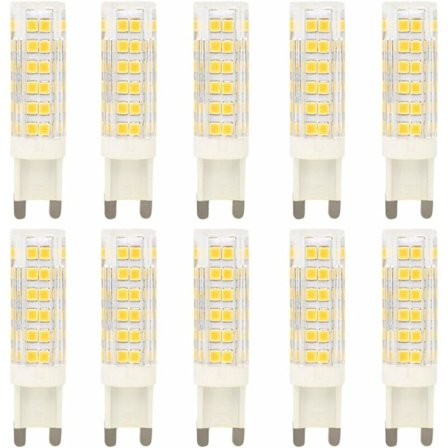 10X G9 LED-lampa 7W 76 SMD 2835LED Hög Belysning 700LM LED-lampa Varmvit 3000K [Energiklass A+]
