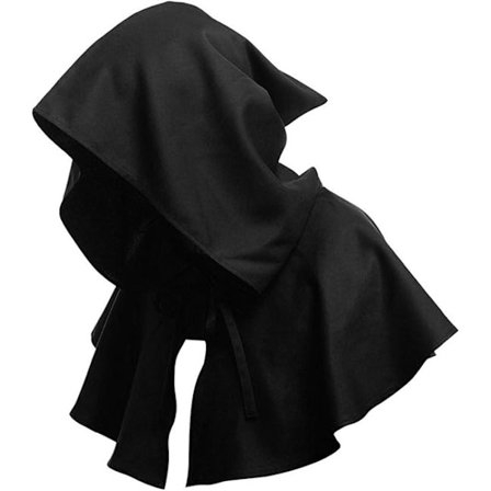 Halloween Grim Cowl Cape Cosplay Kostymer Huva Poncho