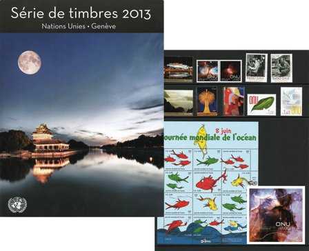 FN Geneve - Årsmappe 2013 - Postfrisk