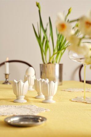 Jotex - Eggeglass Med 4-pakning Hvit - DAGNY - Kjøp Kjøkkentilbehør hos Jotex