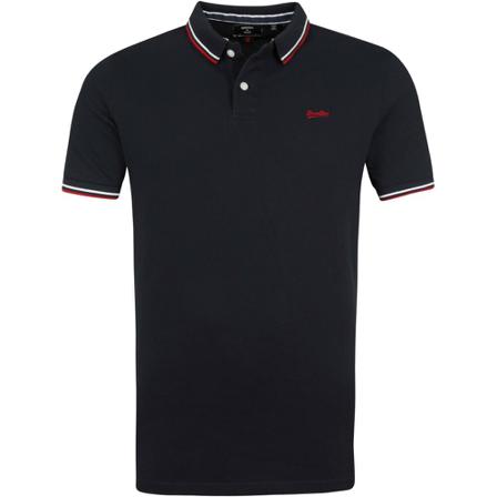 Superdry Polo Sort, Herre, Størrelse: XL