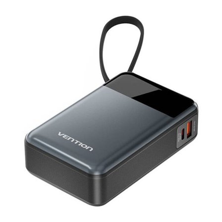 Vention Powerbank 20000Mah För Telefons Med Usb-C 65W Och Laddningsfunktion
