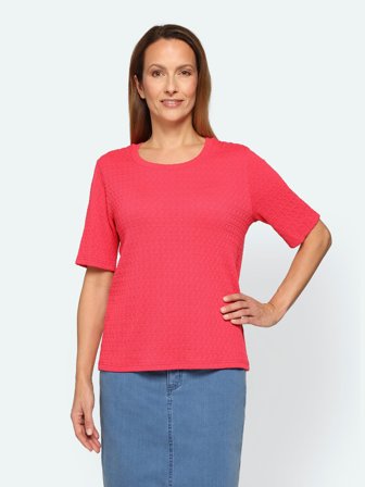 JENSEN - T-shirt - Koral Rød