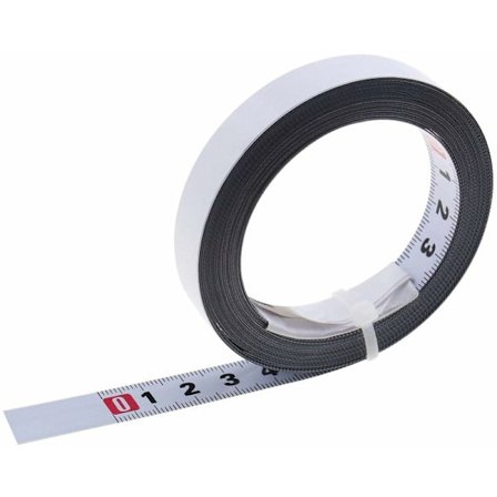 Måttband Metall Stål Metrisk Linjal Mått L till R för T Fräs Träbearbetning