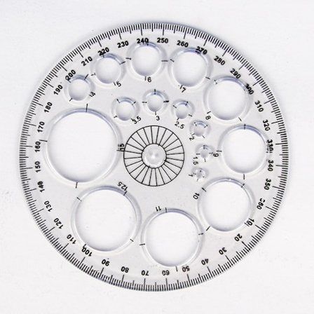 Monitoiminen geometrinen viivoitin, monitoiminen muotoiluun tarkoitettu yleisviivoitin, geometrinen piirustusmalli, mittaustyökalu