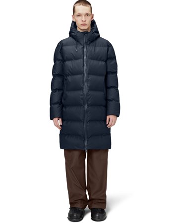 Rains Alta Longer Puffer Jacket W3T4 - Navy - L