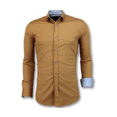 Gentile Bellini - Skjortor - Brun - Herr - Storlek: 2xl, Herr, Storlek: 2XL