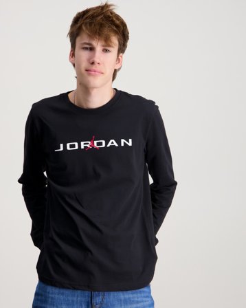 Nike Jordan JDB MJ STRETCH HBR LS TEE Svart T-skjorter Gutt - Kids Brand Store