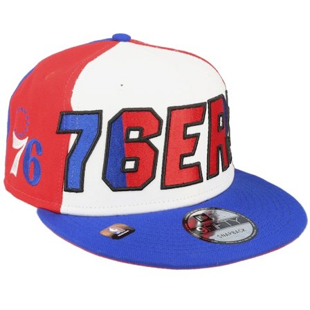 New Era - NBA Blanc snapback Casquette - Philadelphia 76ers 9FIFTY NBA 23 Back Half White/Red/Blue Snapback @ Hatstore