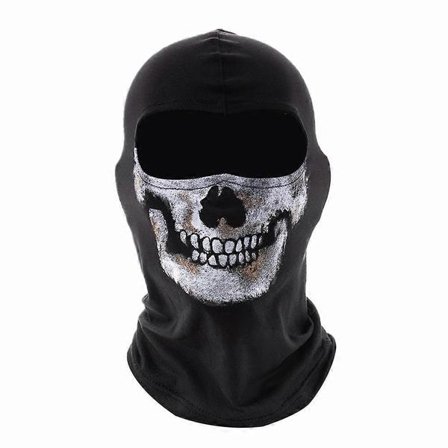 Call of Duty Ghost Face Skull Balaclava Mask Motorcykel Cosplay Läskig Skelett MWII War Soldat Åkning Utomhus Vindtät Huvudbonad 2025:e