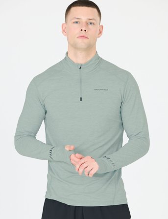 Endurance Tune V2 M Melange Midlayer - Green - M