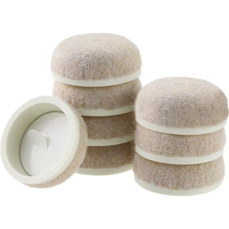 8 stk. Aneaseit Filtmøbelputer - Runde beskyttelsesputer for stoler og bordben for harde tregulv - Kraftige gulvbeskyttere - Gliderpute