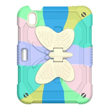 Kompatibel med iPad iPad Mini 6 2021 med Kickstand Fjärilsvingar Pennhållare, Hård Robust