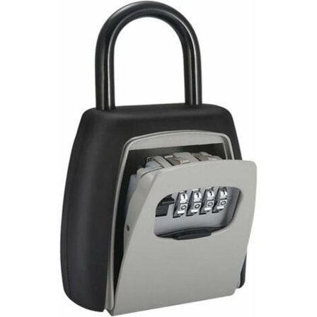 TS-Vægmonteret Nøgleboks, 2 i 1 Adgangskode Dørkasse Dørhåndtag Boks Adgangskode Dekoration Codelås Levering Nøgle